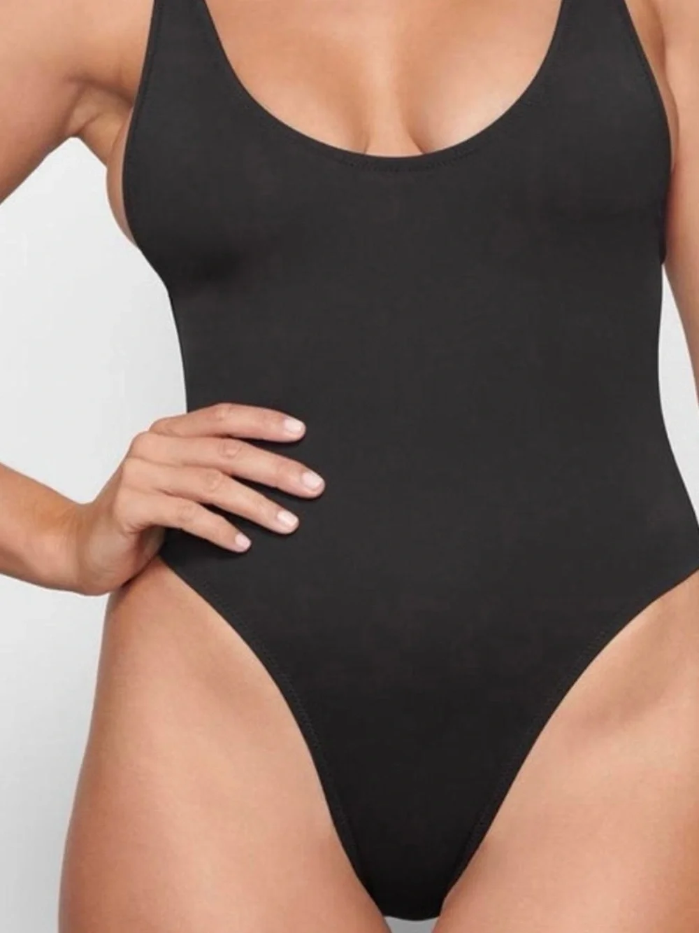 NWT SKIMS Signature Swim Scoop Neck One Piece Swimsuit